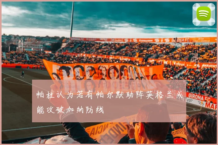 帕杜认为若有帕尔默助阵英格兰或能攻破加纳防线